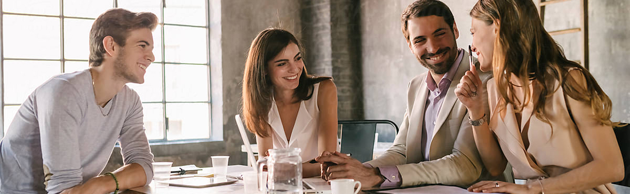 People at a table